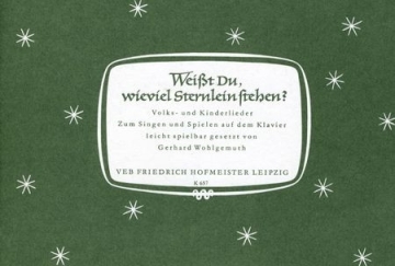 Wei�t du wieviel Sternlein stehen f�r Klavier (mit Text)