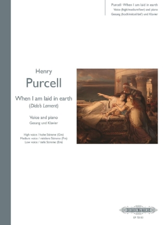 When I am laid in Earth (Dido's Lament) for voice (high/ medium/low) and piano