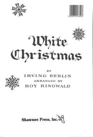 White christmas for male chorus (ttbb) and piano 4 hands,  score