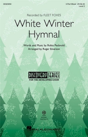 White Winter Hymnal for 3-part mixed chorus and piano chorus Score