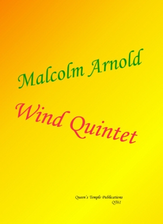 Wind Quintet op.2 for flute, oboe, clarinet, horn and bassoon score and parts
