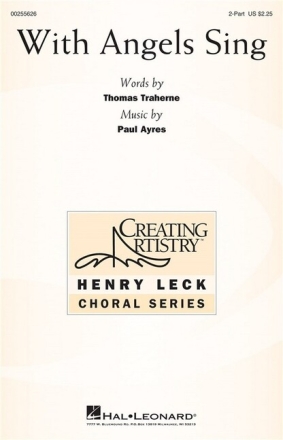 With Angels Sing for 2-part chorus and piano chorus Score