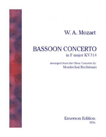 Wolfgang Amadeus Mozart, Bassoon Concerto In F Major Fagott und Klavier buch