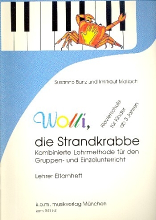 Wolli die Strandkrabbe 3 B�nde komplett Klavierschule f�r Kinder
