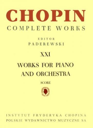 Works for piano and orchestra score
