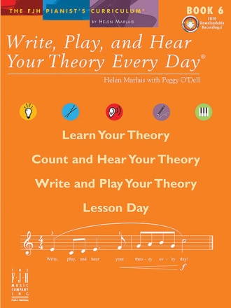 Write Play & Hear Your Theory Every Day Vol.6 (+Download) for piano