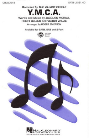 Y.M.C.A. for mixed chorus (SAM) and piano score
