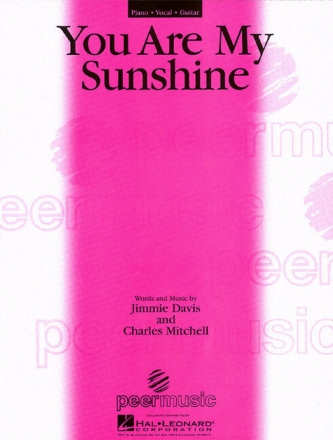 You are my Sunshine piano/vocal/guitar Einzelausgabe