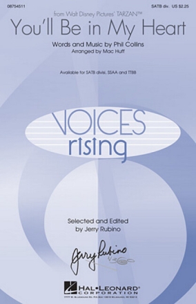 You'll be in my Heart for female chorus (SSAA) and piano chorus Score