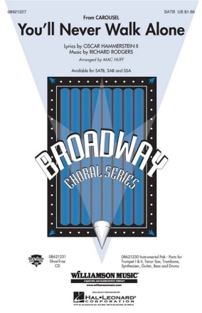 You'll never walk alone for mixed chorus (SATB) and instruments vocal score