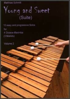 Young and sweet vol.2 (+CD) for 4 octave marimba 3 mallets