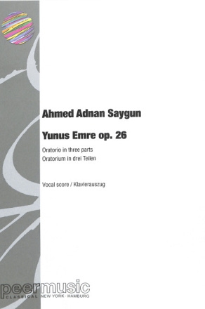Yunus Emre op.26 for soli, mixed chorus and orchestra vocal score (t�rk/frz/en)