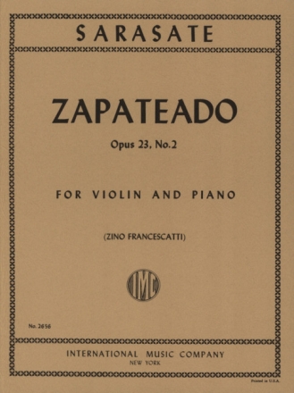 Zapateado op.23,2 for violin and piano