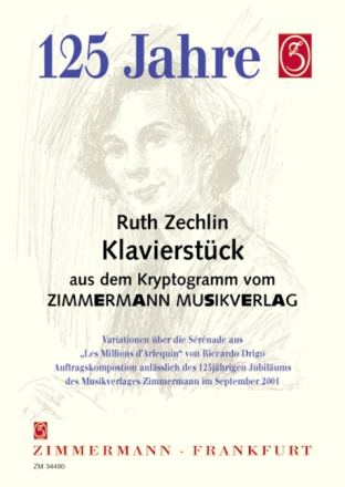 Zechlin, R., Klavierst�ck f�r Klavier Jubil�ums-Kompositionen