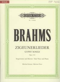 Zigeunerlieder op.103 f�r Gesang (mittel) und Klavier (en/dt)