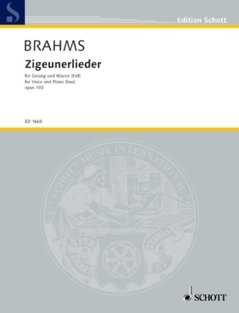 Zigeunerlieder op. 103 f�r Singstimme und Klavier