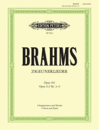 Zigeunerlieder op.103 und op.112 f�r gem Chor und Klavier Partitur (dt)