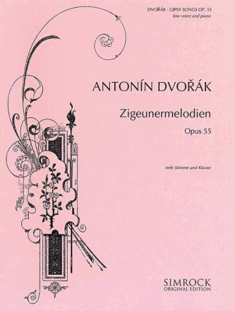 Zigeunermelodien op.55 f�r tiefe Singstimme und Klavier (dt/en/ts)