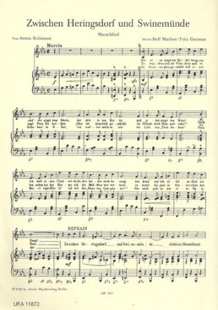 Zwischen Heringsdorf und Swinem�nde: f�r Gesang und Klavier