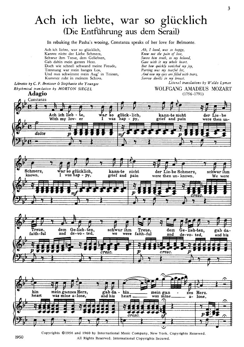 Beispielseite 1 zu 10 Arias from operas for coloratura soprano and piano (dt/en/fr/it) KAGEN, S., ED.