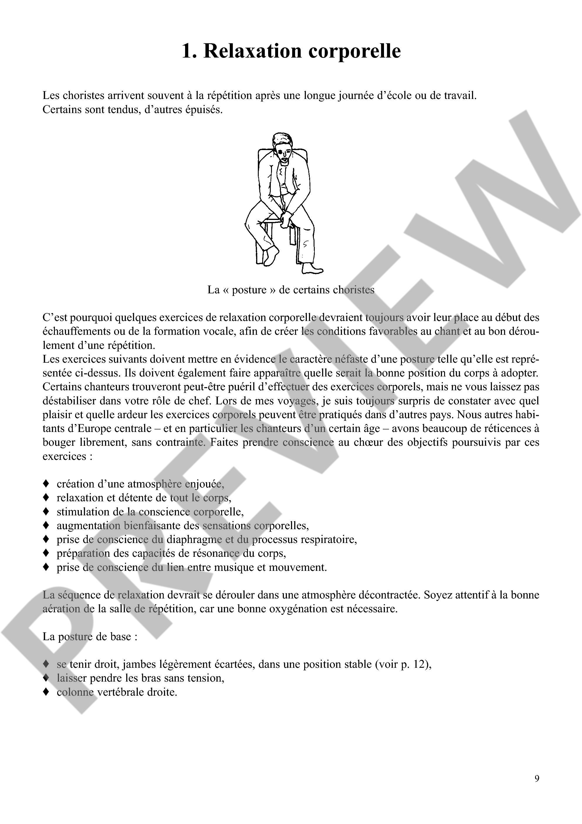 Beispielseite 1 zu 200 �chauffements vocaux pour choeurs et solistes