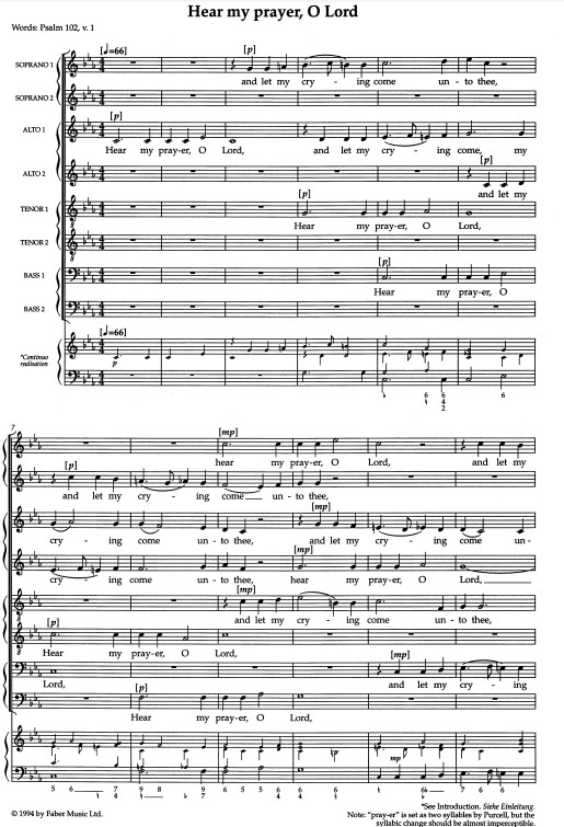 Beispielseite 1 zu 5 Anthems for mixed chorus and keyboard score (en)