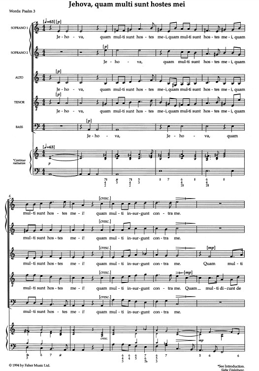 Beispielseite 2 zu 5 Anthems for mixed chorus and keyboard score (en)