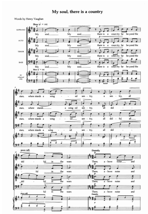 Beispielseite 1 zu 7 partsongs for mixed chorus a cappella, score