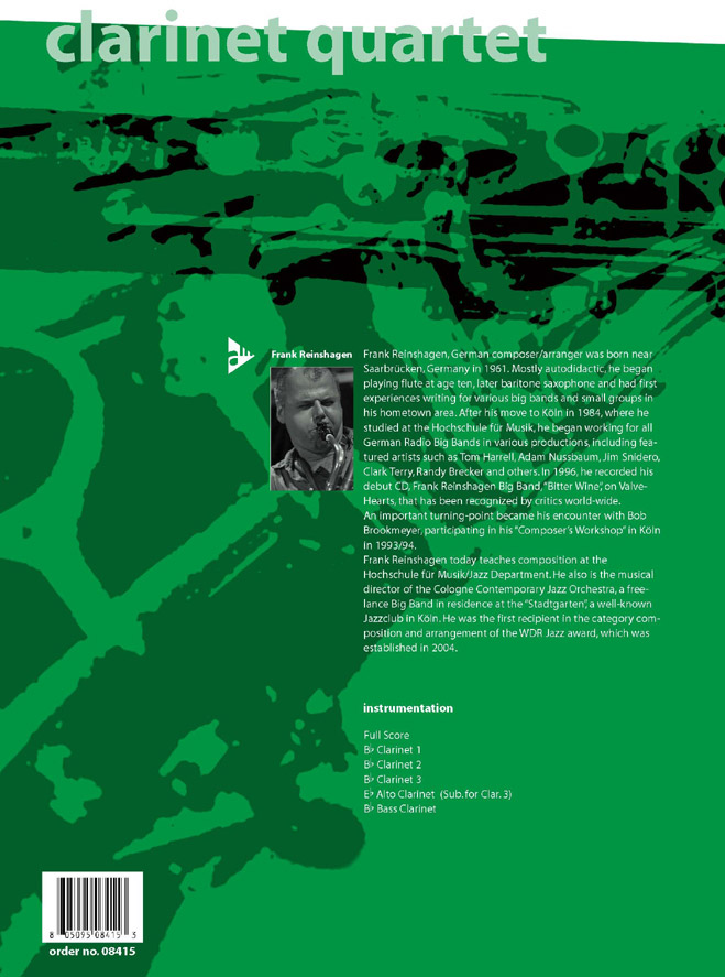 Beispielseite 1 zu Aignish on the machair for for 4 clarinets (B/B/ES/Bass) score and parts