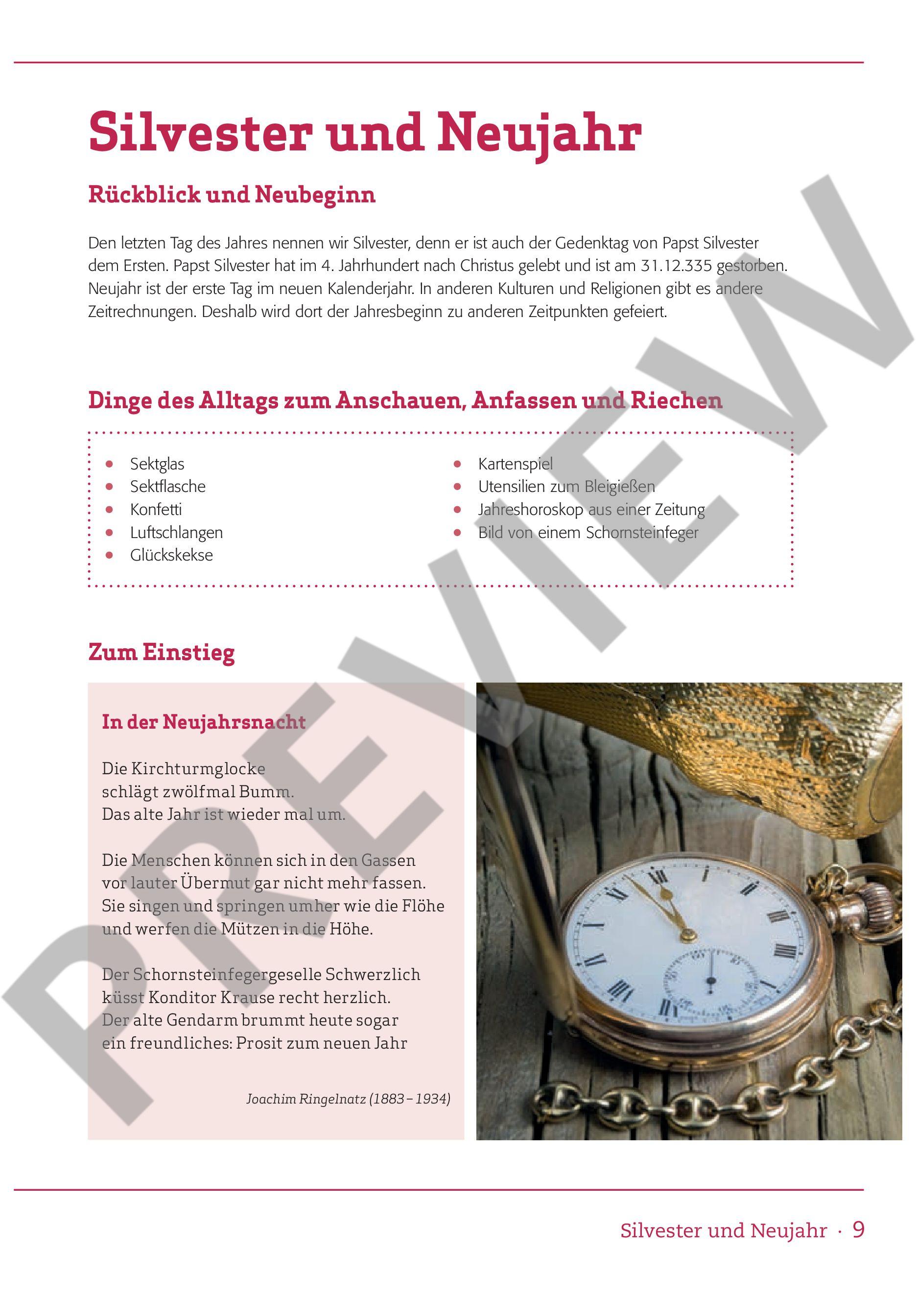 Beispielseite 3 zu Aktivieren und Erinnern - Feste und Feiertage (+CD) Hochaltrige und demenzkranke Menschen begleiten