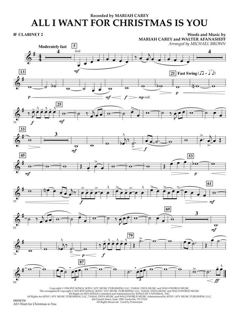Beispielseite 3 zu All I want for Christmas is You: for concert band score and parts