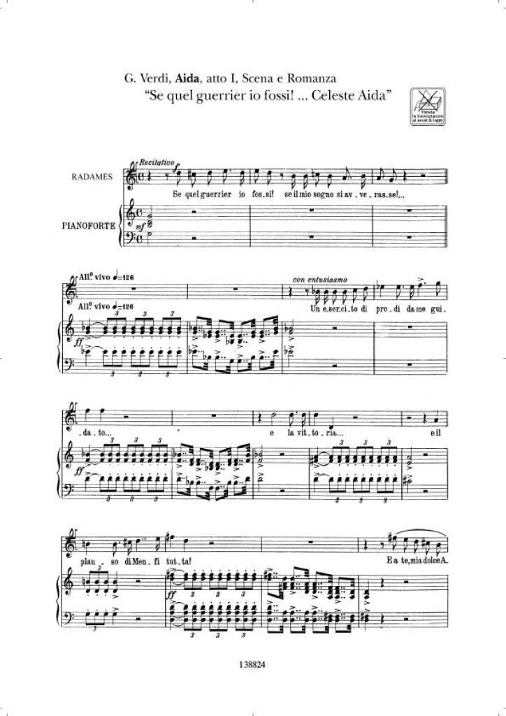 Beispielseite 1 zu Arias for tenore vol.2 (+CD) piano vocal score (+CD with instrumental+vocal versions)