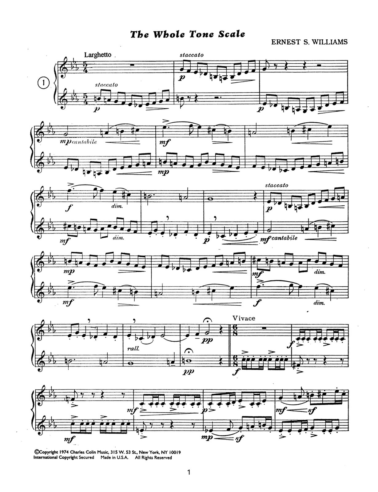 Beispielseite 1 zu Artistic Duets for trumpet and cornet score