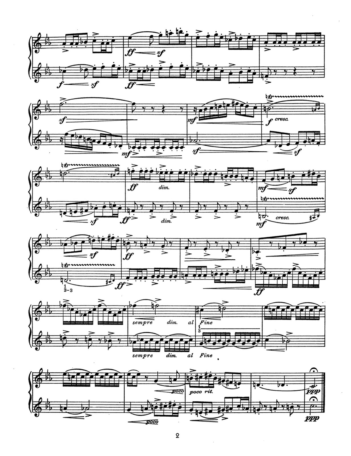 Beispielseite 2 zu Artistic Duets for trumpet and cornet score