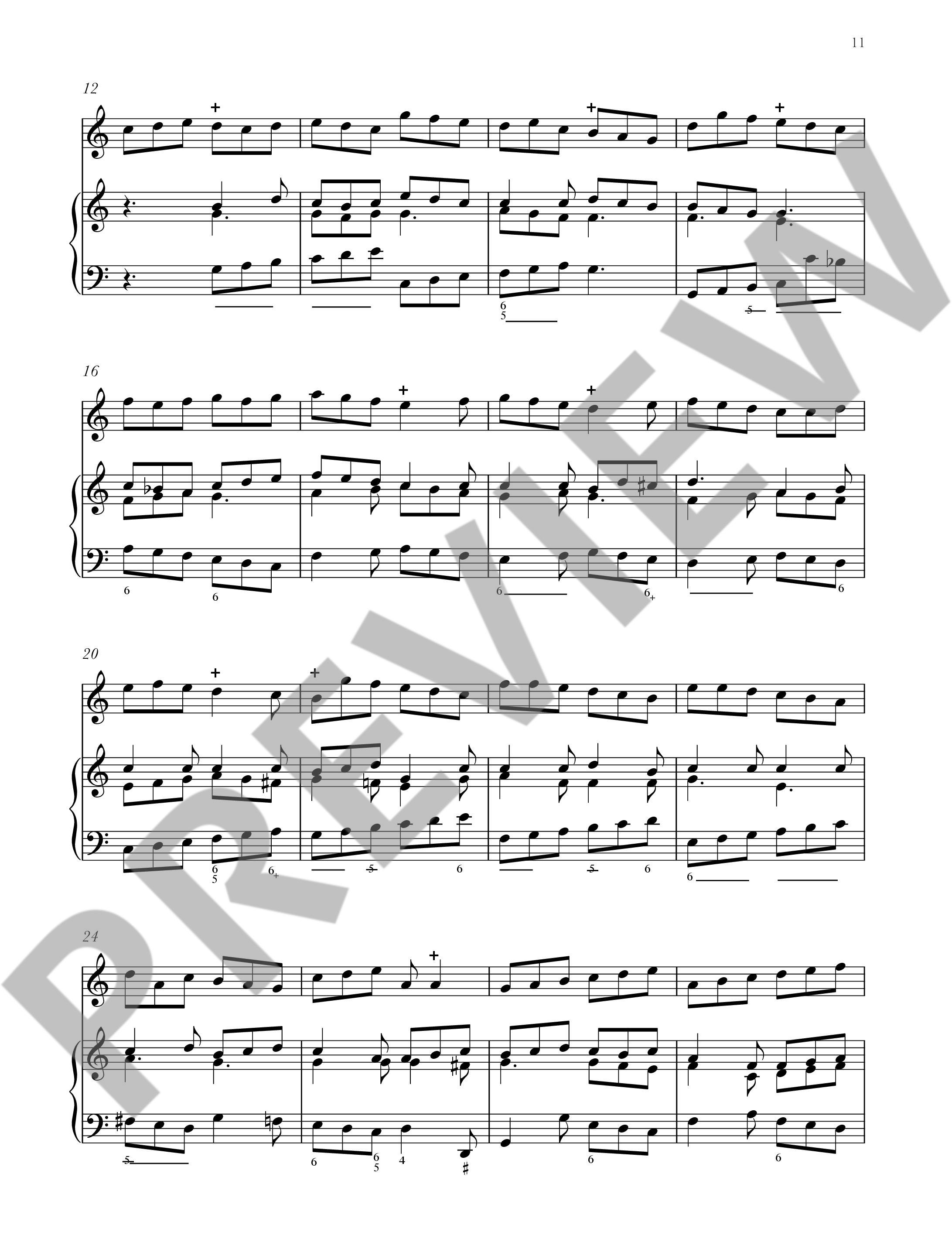 Beispielseite 2 zu Baroque Recorder Anthology vol.3 (+Online Audio) for alto recorder and piano