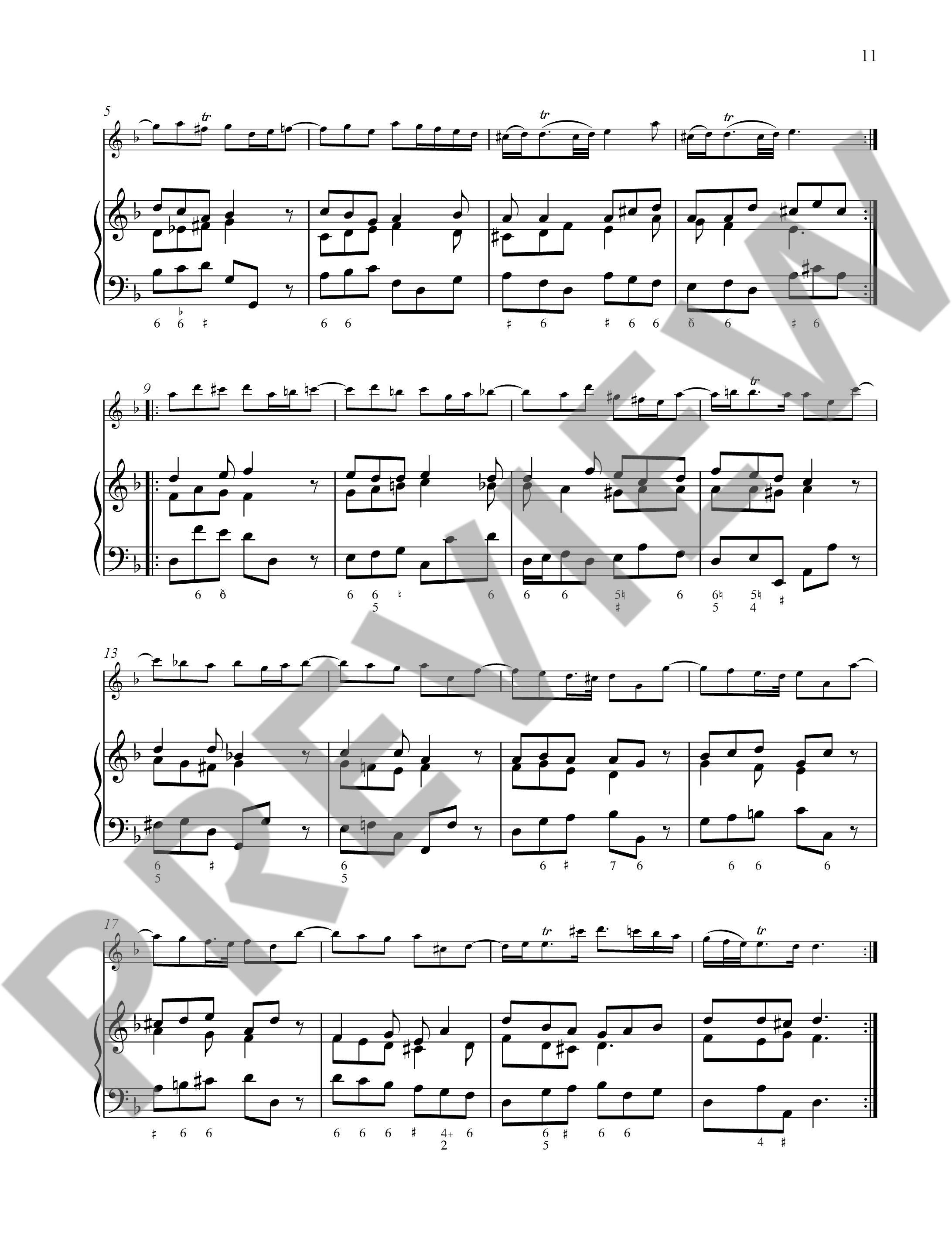 Beispielseite 3 zu Baroque Recorder Anthology vol.4 (+Online Audio) for alto recorder and piano