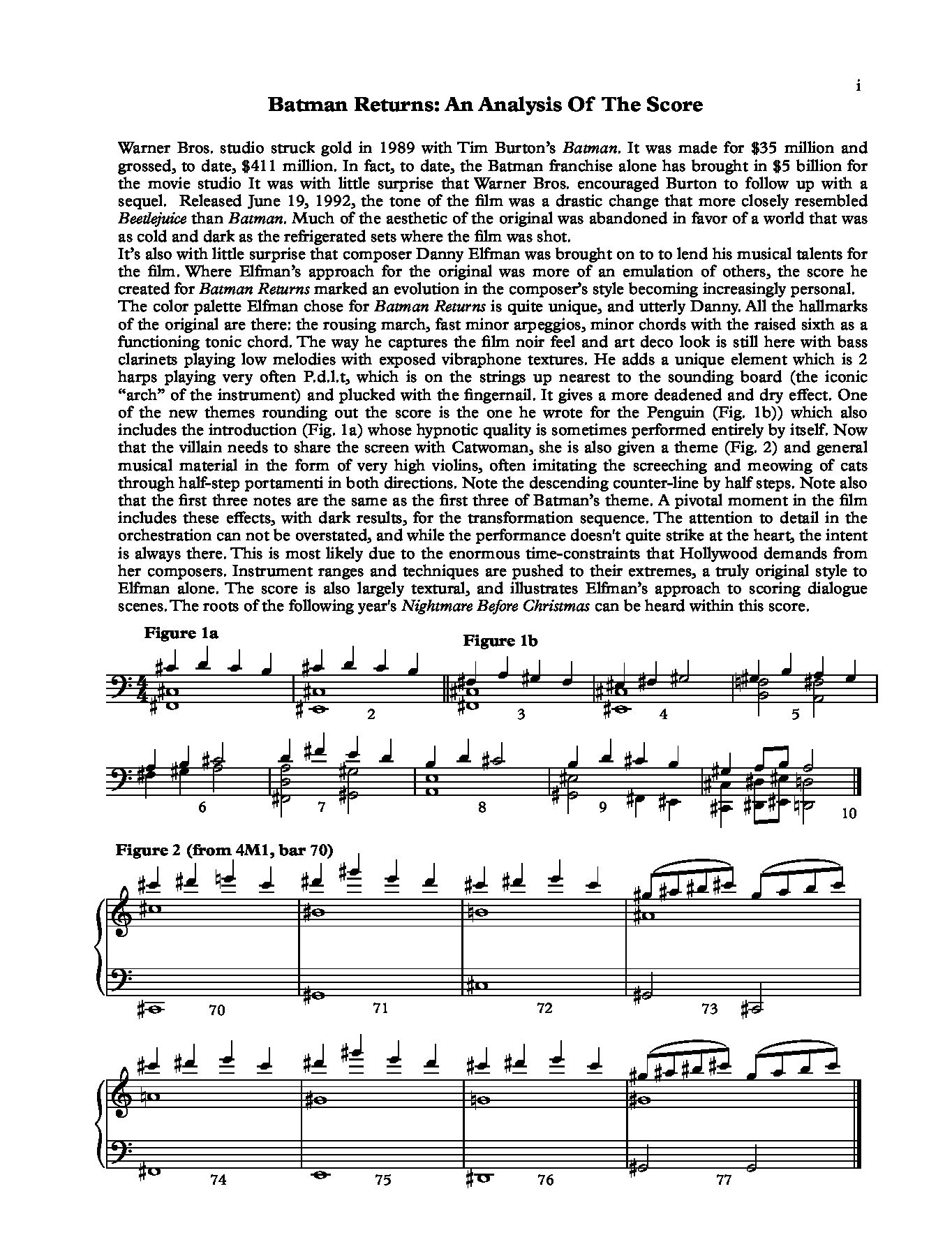 Beispielseite 2 zu Batman Returns for orchestra full score