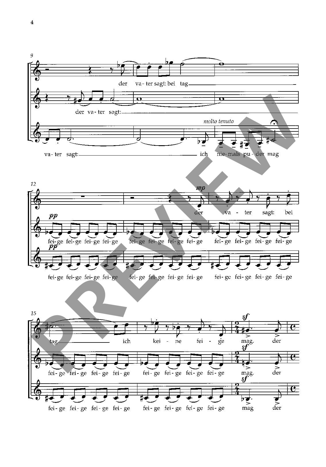 Beispielseite 3 zu Bei Tag f�r Frauenchor a cappella Singpartitur