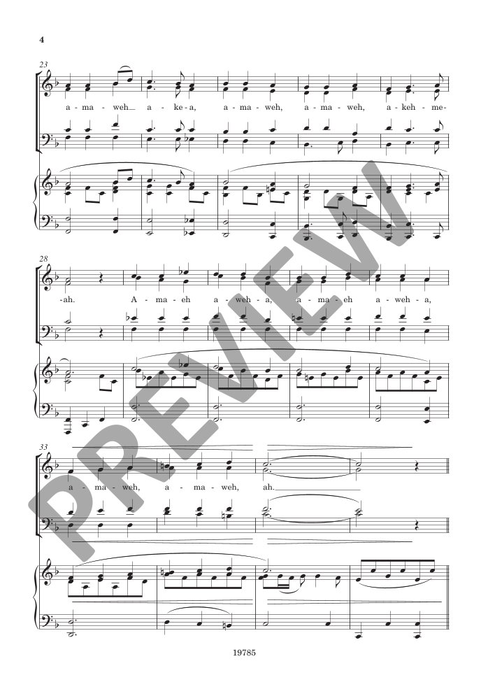 Beispielseite 3 zu BH13440 Chorale Cantilena for mixed chorus and piano score