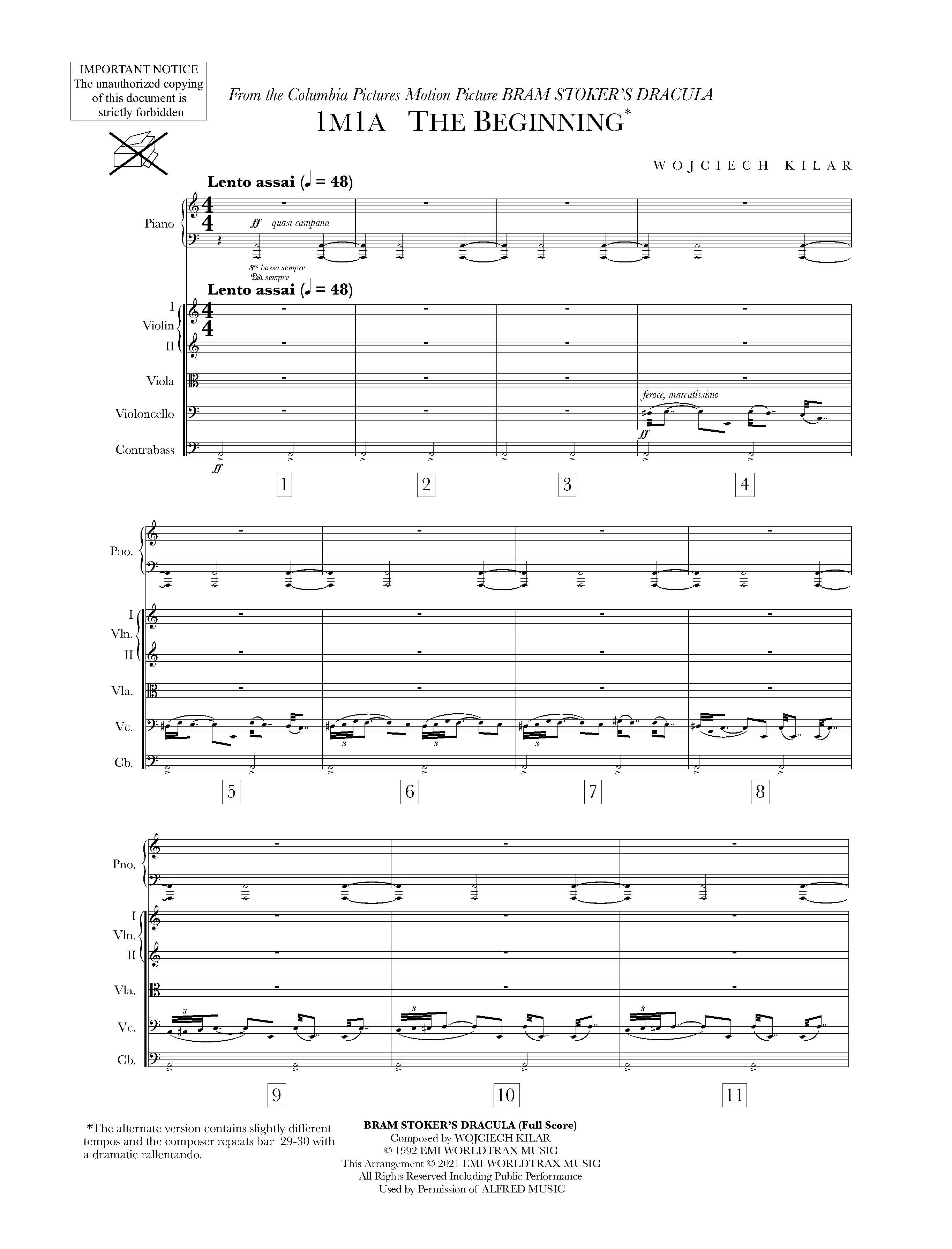 Beispielseite 4 zu Bram Stoker�s Dracula for orchestra full score