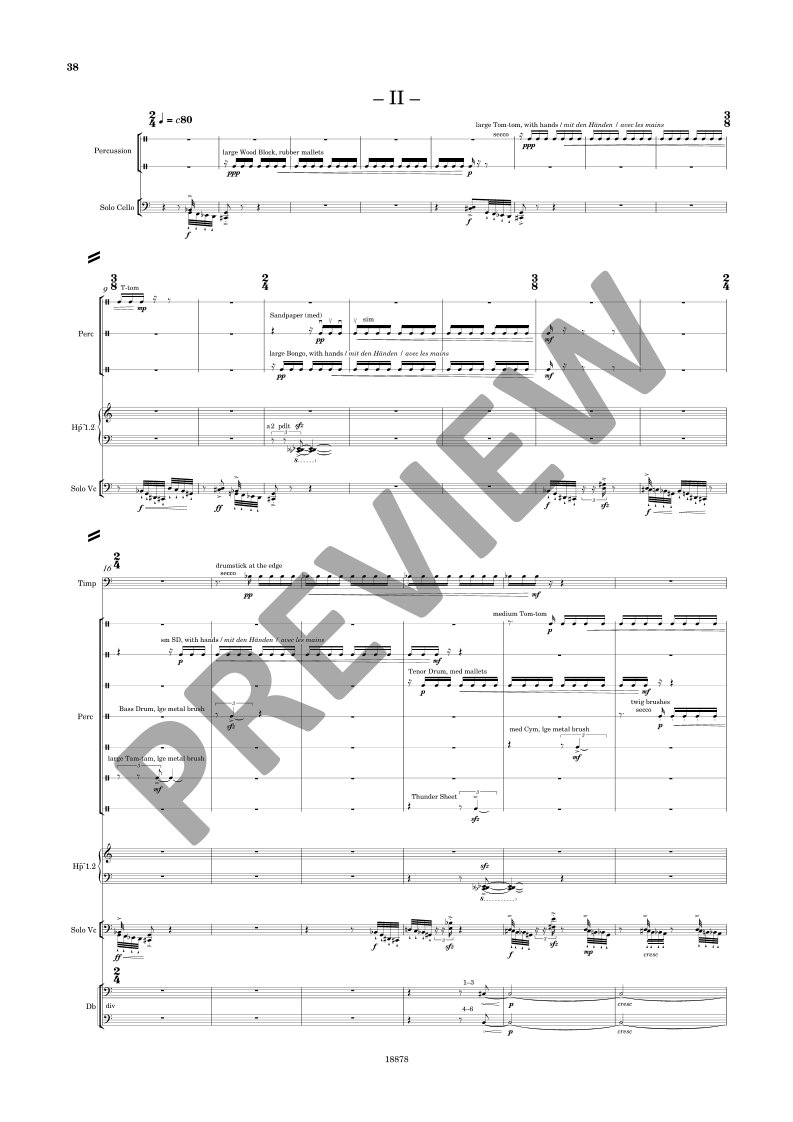 Beispielseite 10 zu CELLO CONCERTO for cello and orchestra study score