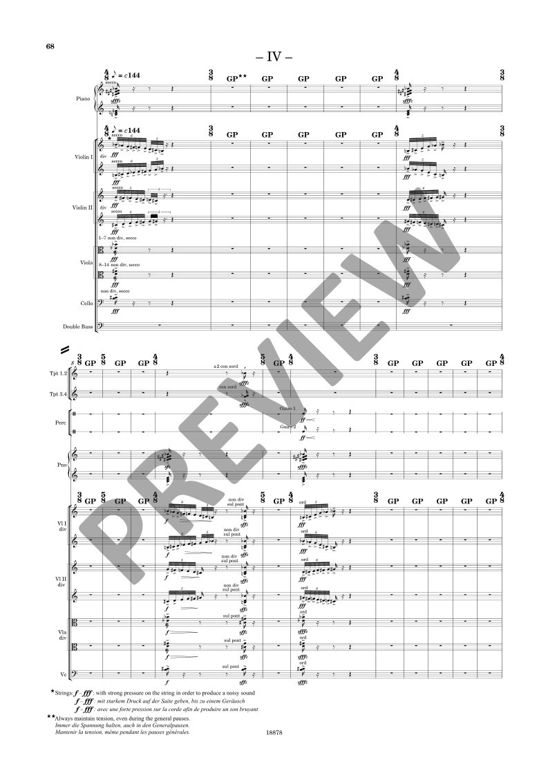 Beispielseite 14 zu CELLO CONCERTO for cello and orchestra study score