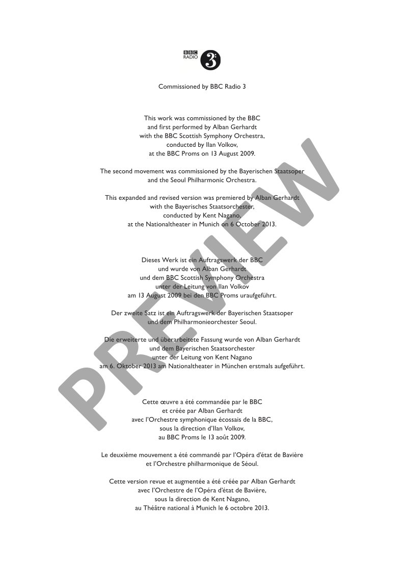 Beispielseite 3 zu CELLO CONCERTO for cello and orchestra study score