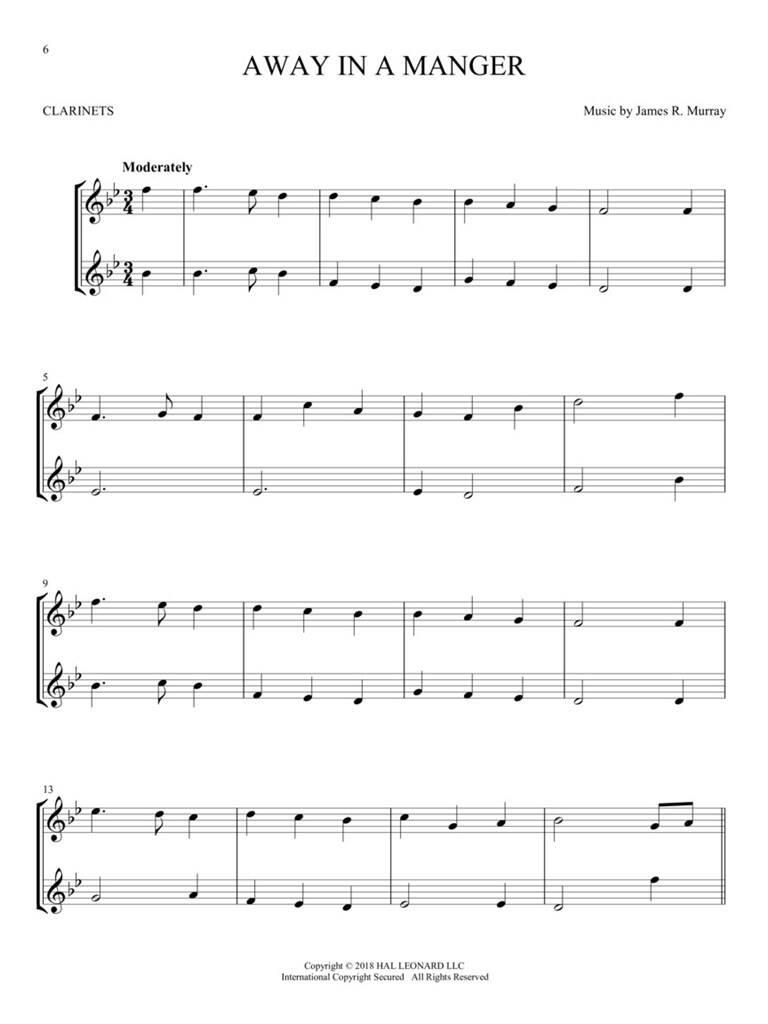Beispielseite 3 zu Christmas Carols for two for 2 clarinets score