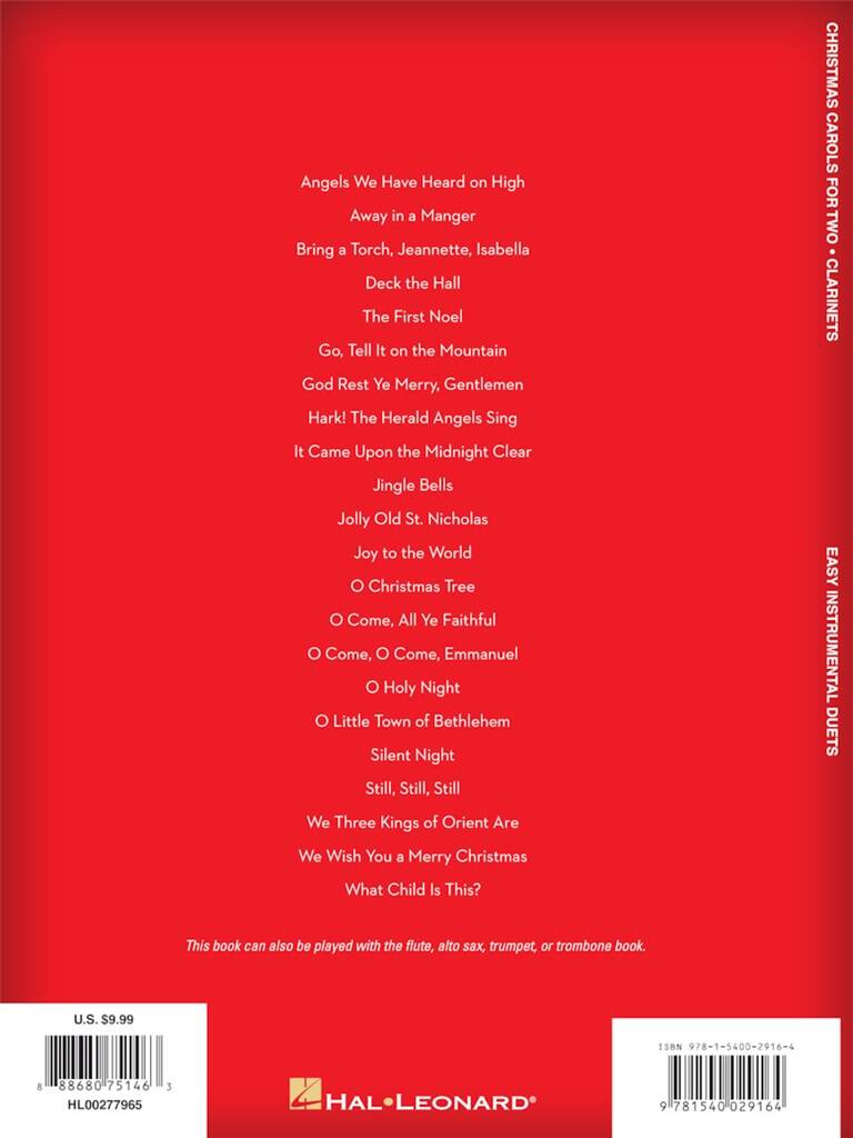 Beispielseite 4 zu Christmas Carols for two for 2 clarinets score