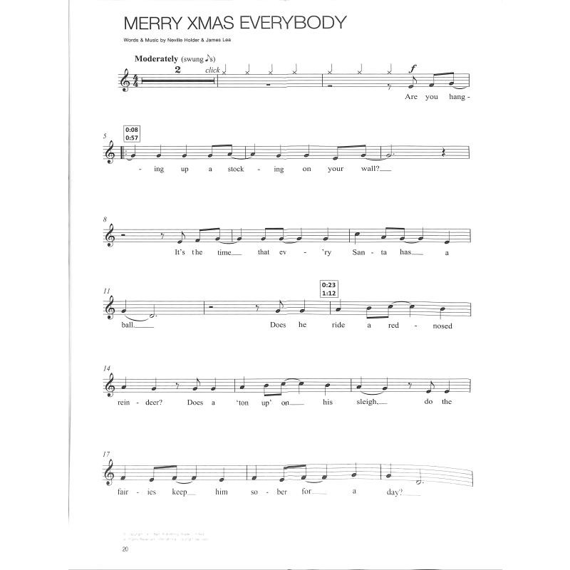 Beispielseite 1 zu Christmas Hits (+CD) for recorder Junior Guest Spot easy Playalong