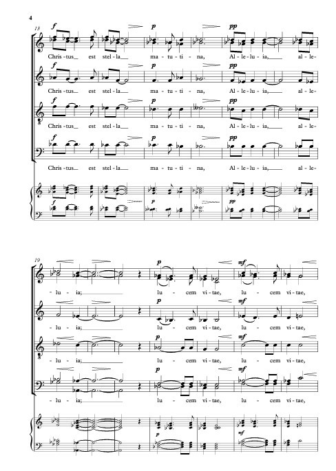 Beispielseite 2 zu Christus est stella for mixed chorus a cappella score