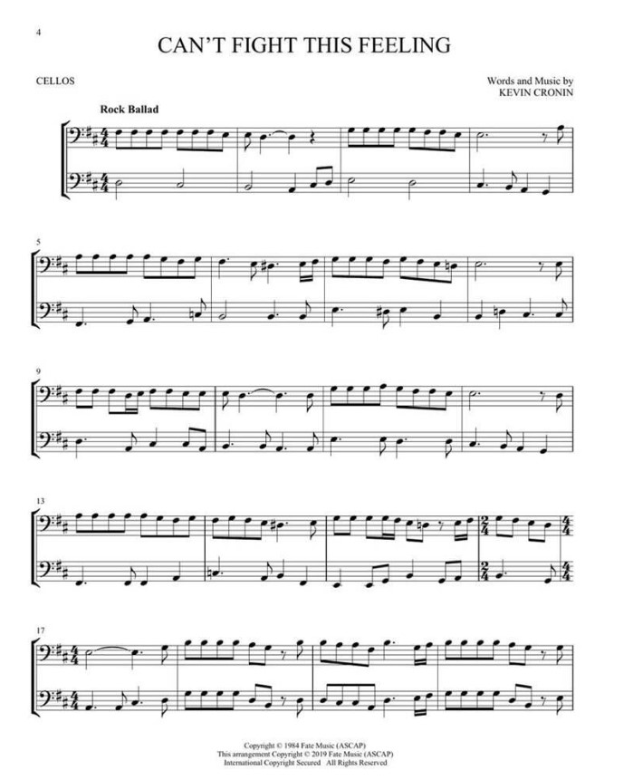 Beispielseite 2 zu Classic Rock for Two for 2 violoncellos score
