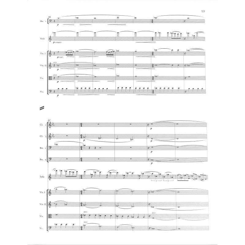 Beispielseite 1 zu Concerto op.14 for violin and orchestra score