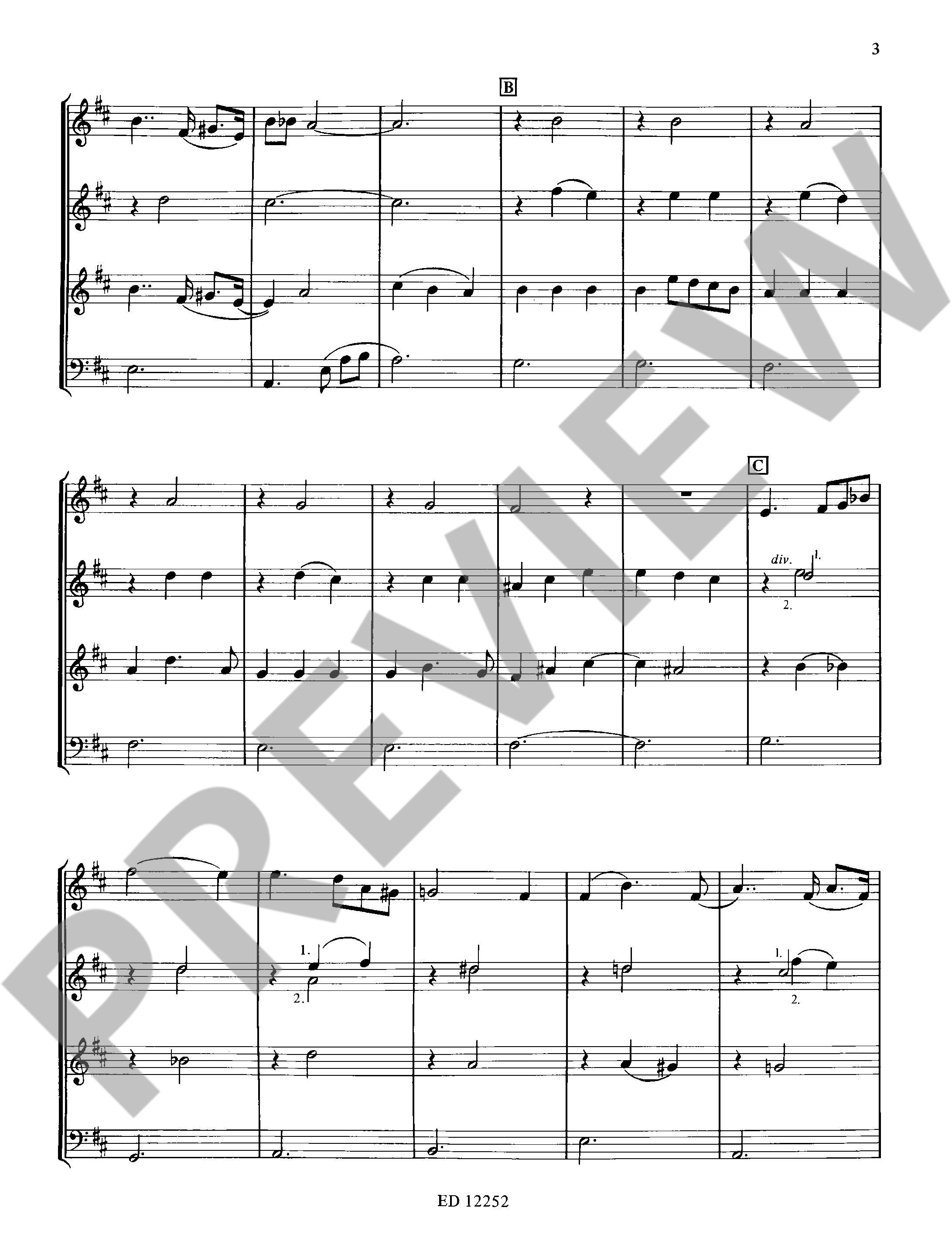 Beispielseite 2 zu Dance Suite vol.2 for 4 recorders (SATB) Score and 4 parts